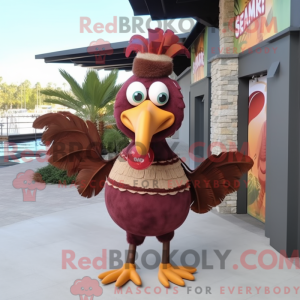 Maroon Turkije mascotte...