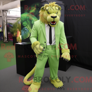 Postava maskota Lime Green...