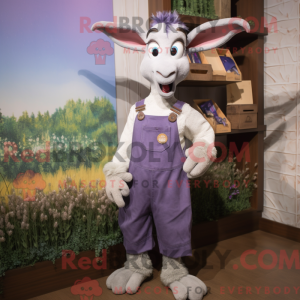 Lavendel ged maskot kostume...