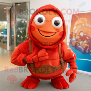 Red Eremit Crab maskot...