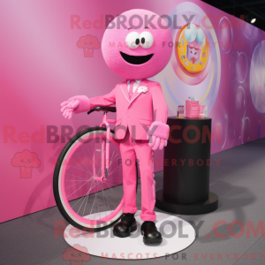 Postava maskota růžového...