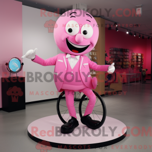 Pink Unicyclist maskot...