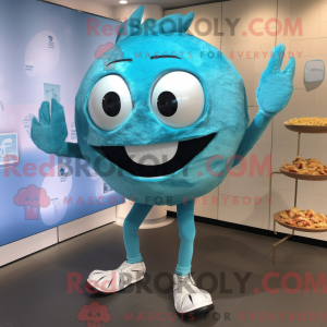 Disfraz de mascota de Cyan...