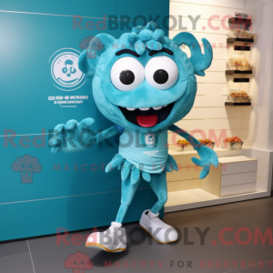 Costume de mascotte de Cyan...
