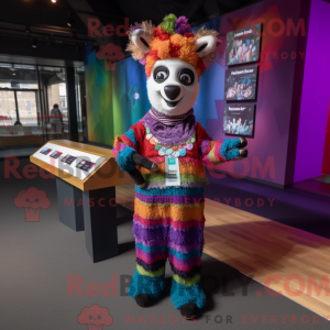 Costume mascotte de lama...