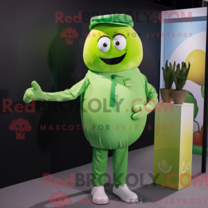 Postava maskota Lime Green...