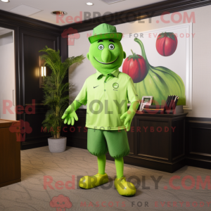 Lime Green Beet maskot...