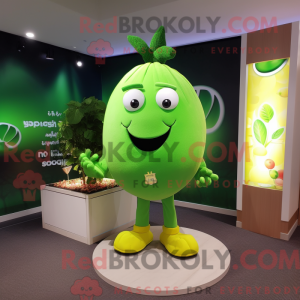 Postava maskota Lime Green...