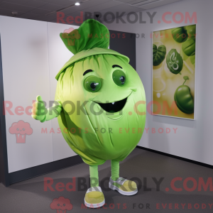 Postava maskota Lime Green...
