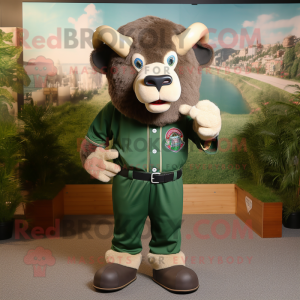 Forest Green Buffalo maskot...