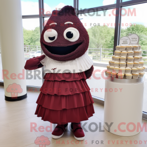 Maroon Wedding Cake mascot...