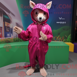 Máscara de kenguru magenta...