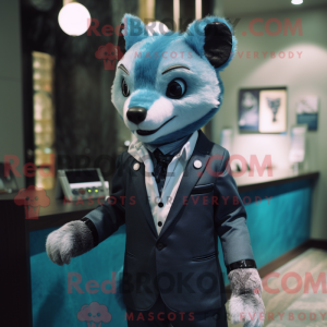 Blå Civet-maskotdraktfigur...