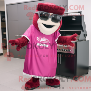 Magenta Bbq Ribs mascot...
