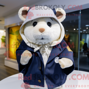 Navy hamster maskot drakt...