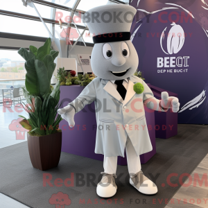 Grijze biet mascottekostuum...