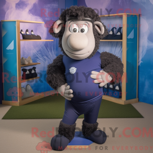 Figura de máscara de ovelha...