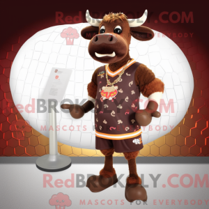 Brown Bull-mascottekostuum...