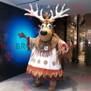 Elg maskot kostume karakter...