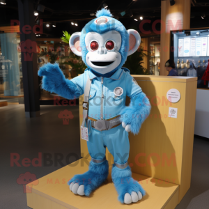 Sky Blue Monkey mascotte...