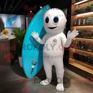Hvid Surfboard maskot...