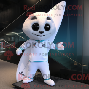 Hvid Surfboard maskot...