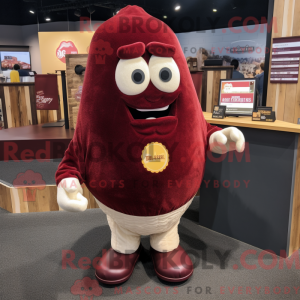 Maroon Squash mascot...