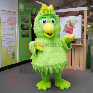 Lime Green Hens mascotte...