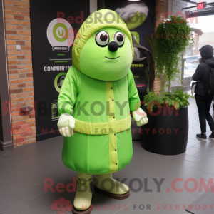 Postava maskota Lime Green...