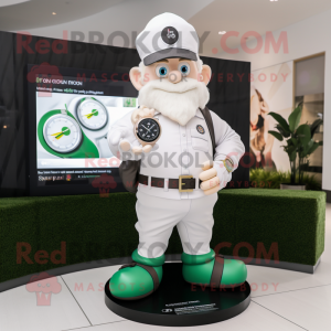 Witte Leprechaun mascotte...