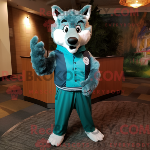 Costume de mascotte de loup...