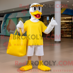 Máscara de cisne amarelo...