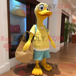 Máscara de cisne amarelo...