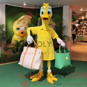 Máscara de cisne amarelo...