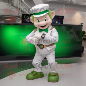 Witte Leprechaun mascotte...