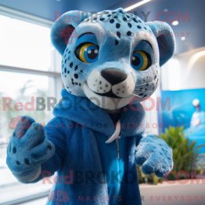 Máscara Blue Cheetah com...
