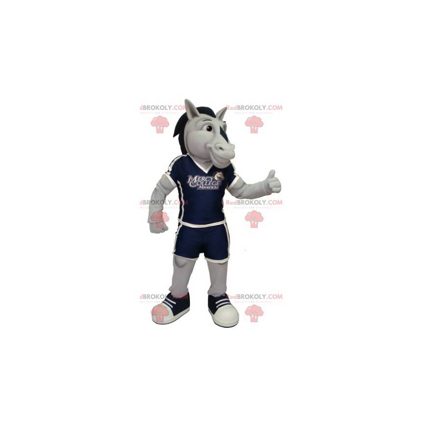 Šedý a černý kůň maskot - Redbrokoly.com Šedý a černý kůň maskot - Redbrokoly.com