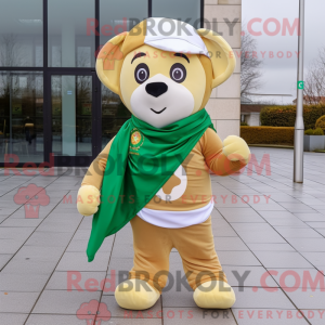 Guld irsk flag maskot...