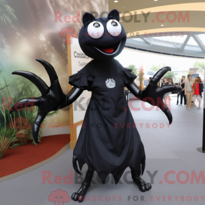 Sort Krabbe maskot kostume...