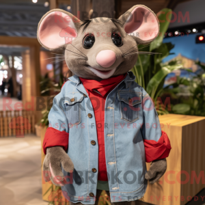 Maskotdraktfigur Red Rat...