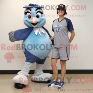 Grey Blue Jay maskot...