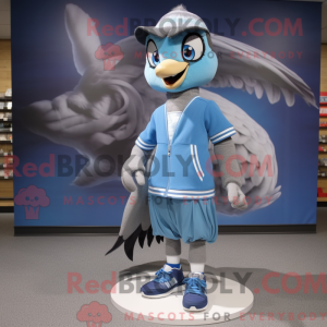 Grey Blue Jay maskot...