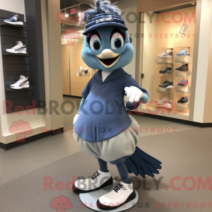 Gray Blue Jay mascot...