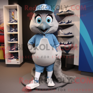 Grey Blue Jay maskot...