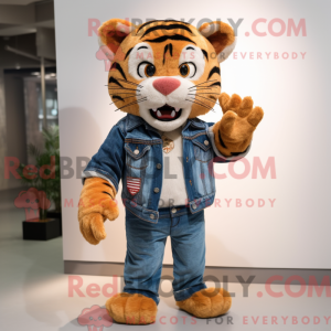 Tiger maskot drakt karakter...