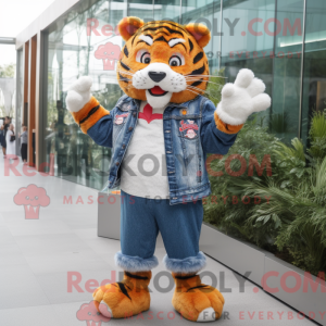 Tiger maskot drakt karakter...