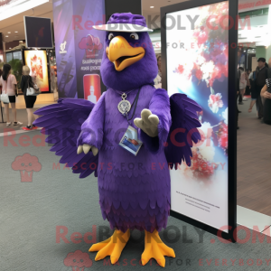 Lilla Eagle maskot kostume...