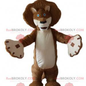 Alex mascot famous lion of Madagascar cartoon - Redbrokoly.com