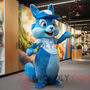Blue Squirrel maskot...