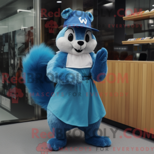 Blue Squirrel maskot...